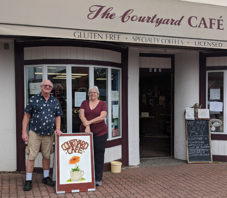 Courtyard Cafe Peter and Meryl Tryon